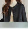 Women's Short Double-Faced Wool Coat - 2025 Autumn/Winter Fashion, High-End Petite Style