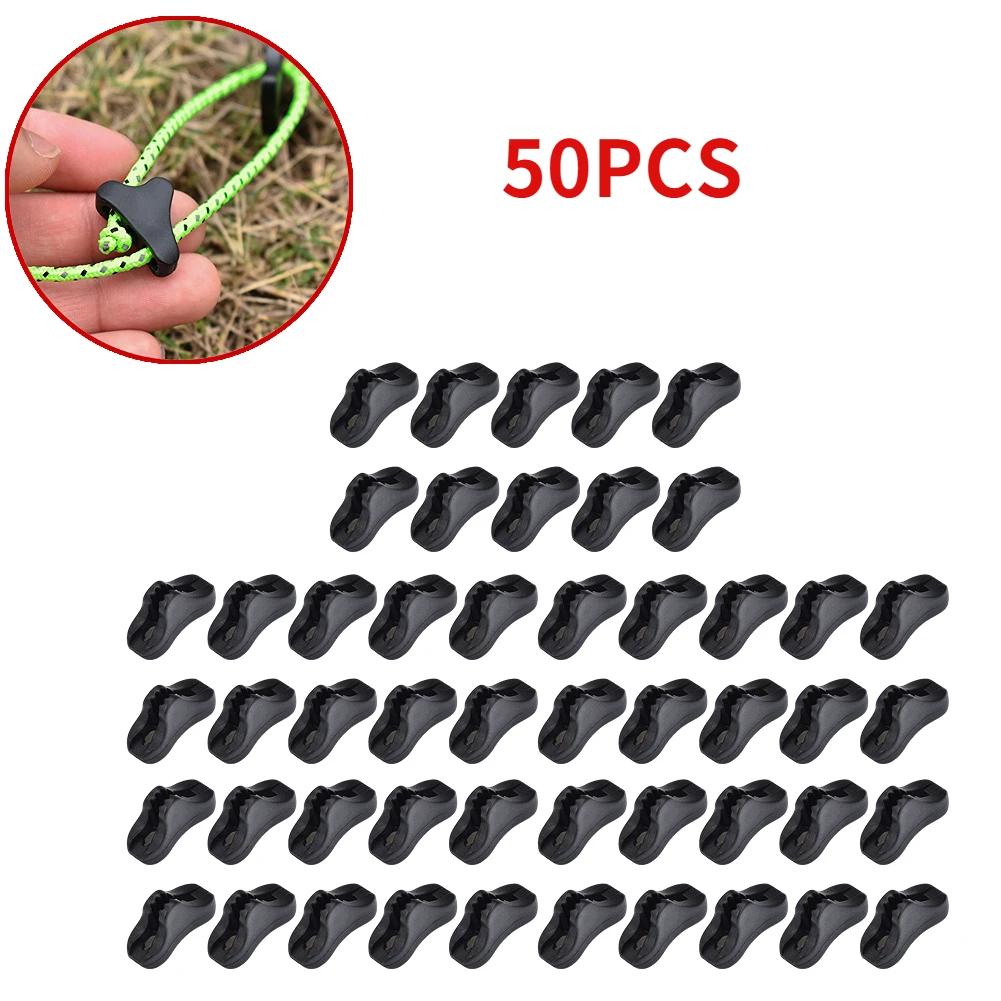 Camping Tent Fastener Wind Rope Buckles Triangle Anti Slip Cord Stopper Tools