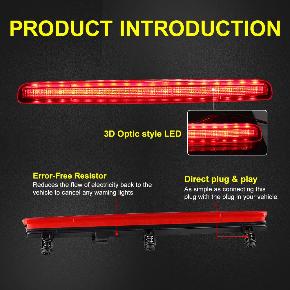 1PC Car Rear High Level Mount Brake Light 3RD Centre Signal Lamp For VW Transporter Multivan Caravelle T5 03-15 Auto Accessories