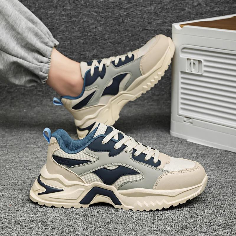 Men's Shoes Large Sizes Casual Sneakers  Soft Breathable Mesh Non-slip Wear-resistant Soles Comfortable Versatile Running Shoes