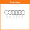 Metal Drapery Curtain Hanging Rings With Plastic Hooks For Curtains Rods And