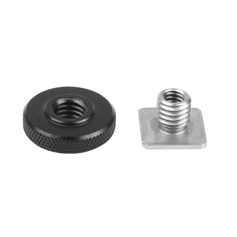 Stainless Steel 3/8" To 1/4" Inch Thread Adapter Screw Single Layer Cold Shoe