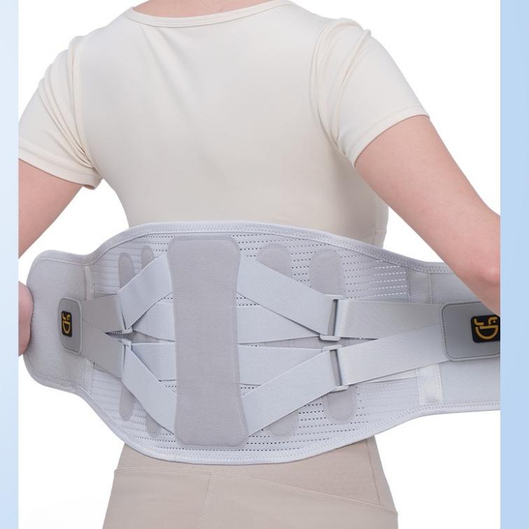 

Корсет для облегчения боли в пояснице, поясничный поддерживающий пояс для мужчин и женщин с поясничной накладкой, эргономичным дизайном и мягким дышащим 3D-трикотажным материалом L100cm серый