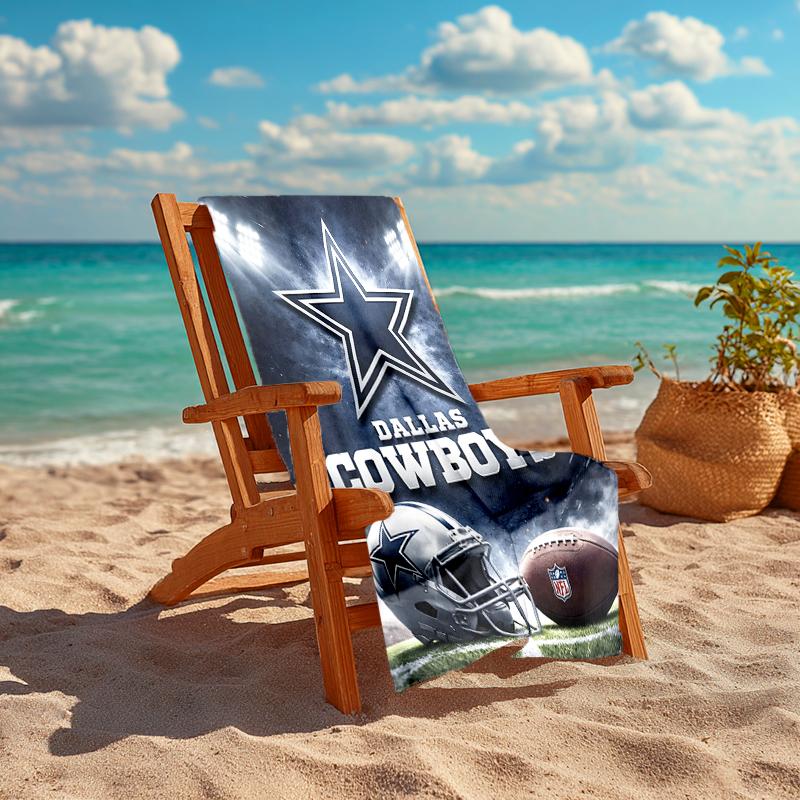 1pc Dallas Cowboys Beach Towel, Comfortable and Thick, and Swimming/Bath/Picnic/Camping Towel, Suitable for Seaside Beaches