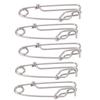 5PCS 5 Sizes Long Line Clips Easy On/Off Fishing Connectors Durable Closed Eye Pin  Tuna Fishing