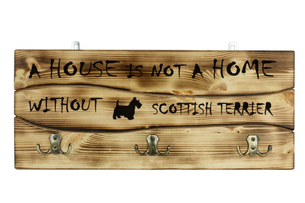 Terier Szkocki, Aberdeen Terrier - Wieszak Na Ubrania Z Psem, Ekspozycja Medali, Dekoracja Do Domu Marki Art-Dog