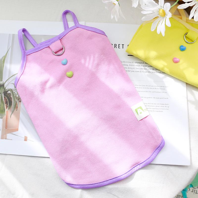Dog & Cat Thin Summer Clothes - Breathable Vest for Small Breeds like Teddy, Bichon, Pomeranian