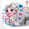 Disney Elsa,Frozen,Hearts Manual Opening and Closing Umbrella, 49-Rib Reinforced Folding Design, Lightweight