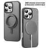 MUTURAL For iPhone 16 Pro Max Case Compatible with MagSafe Ring Kickstand PC+TPU Back Cover