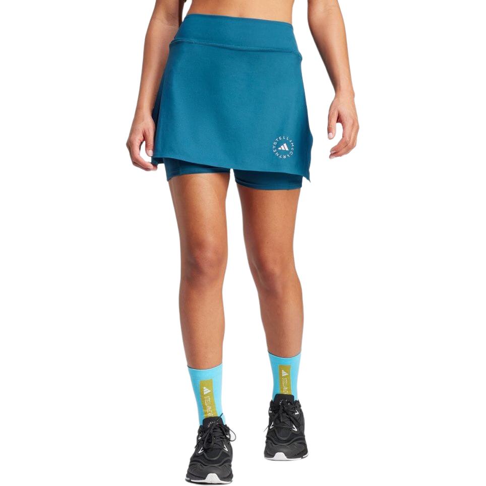 Adidas By Stella McCartney Logo Print Fashion Casual Skirt Women Skirts Blue IN3643