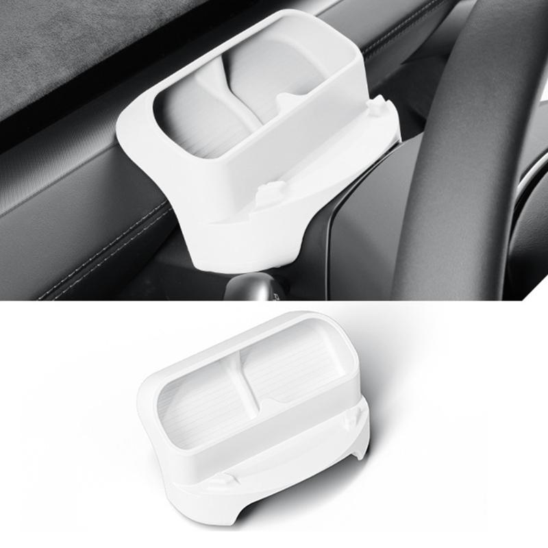 ABS Steering Wheel Phone Mount Eyewear Case Compact Storage No Obstructions Wheel Organizers Quick Fixing for Vehicle 