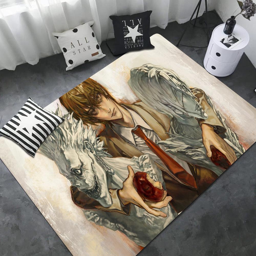 Anime Death Note Fußmatte Retro Mehrfachauswahl Wohnzimmer Küchenteppich Rutschfest Moderne Heimdekoration