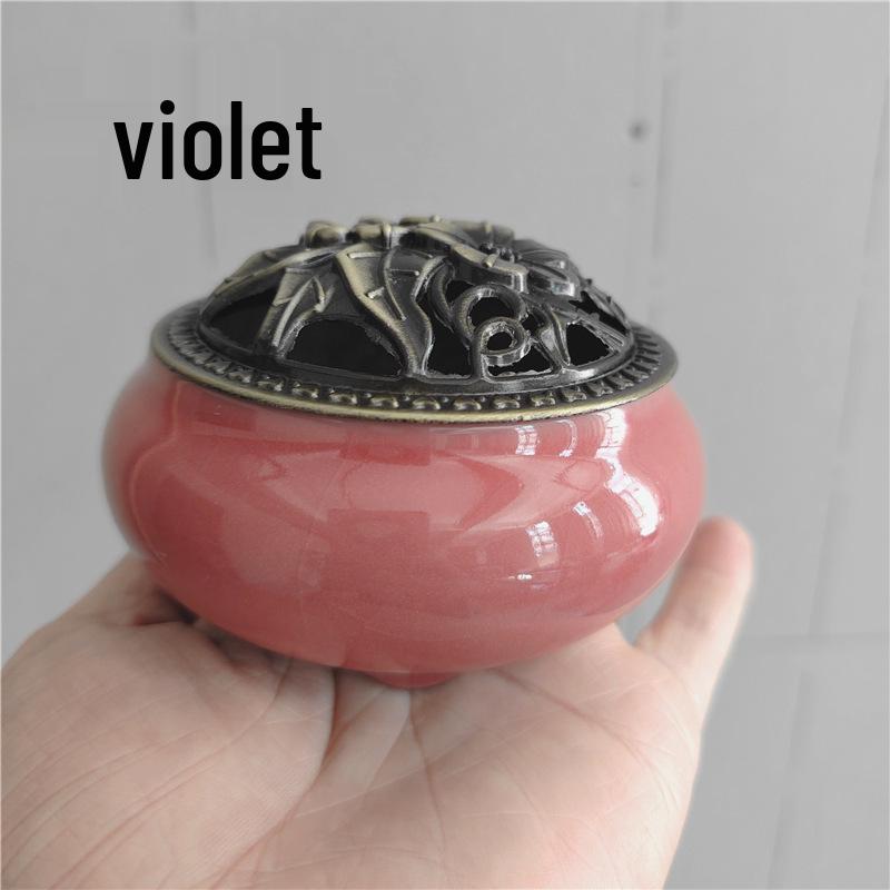 Celadon Ceramic Incense Burner for Home, Buddhist Supplies, Sandalwood Incense Path, Ice Crack Kiln Change Design.