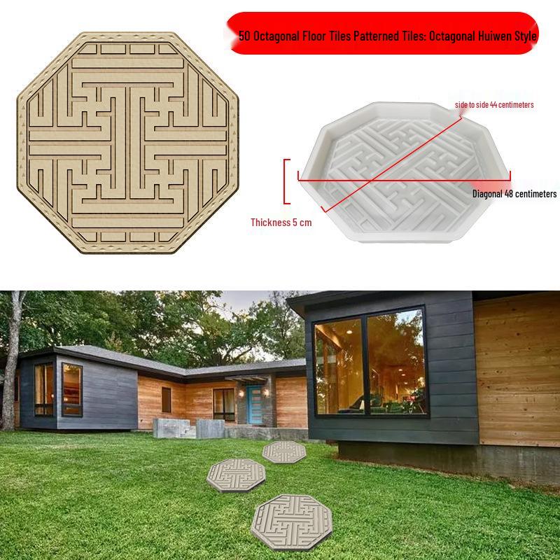 Garden Cement Tile Mold for Outdoor Stepping Stones