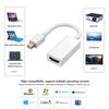 Mini DisplayPort Male To Hdmi-compatible Female Adapter 4K/1080P Mini DP Male To HD Female Converter Compatible for MacBook Air