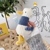 Cute Backpack Decoration Pendant Plush Little White Duck Doll Keychain Birthday Gift