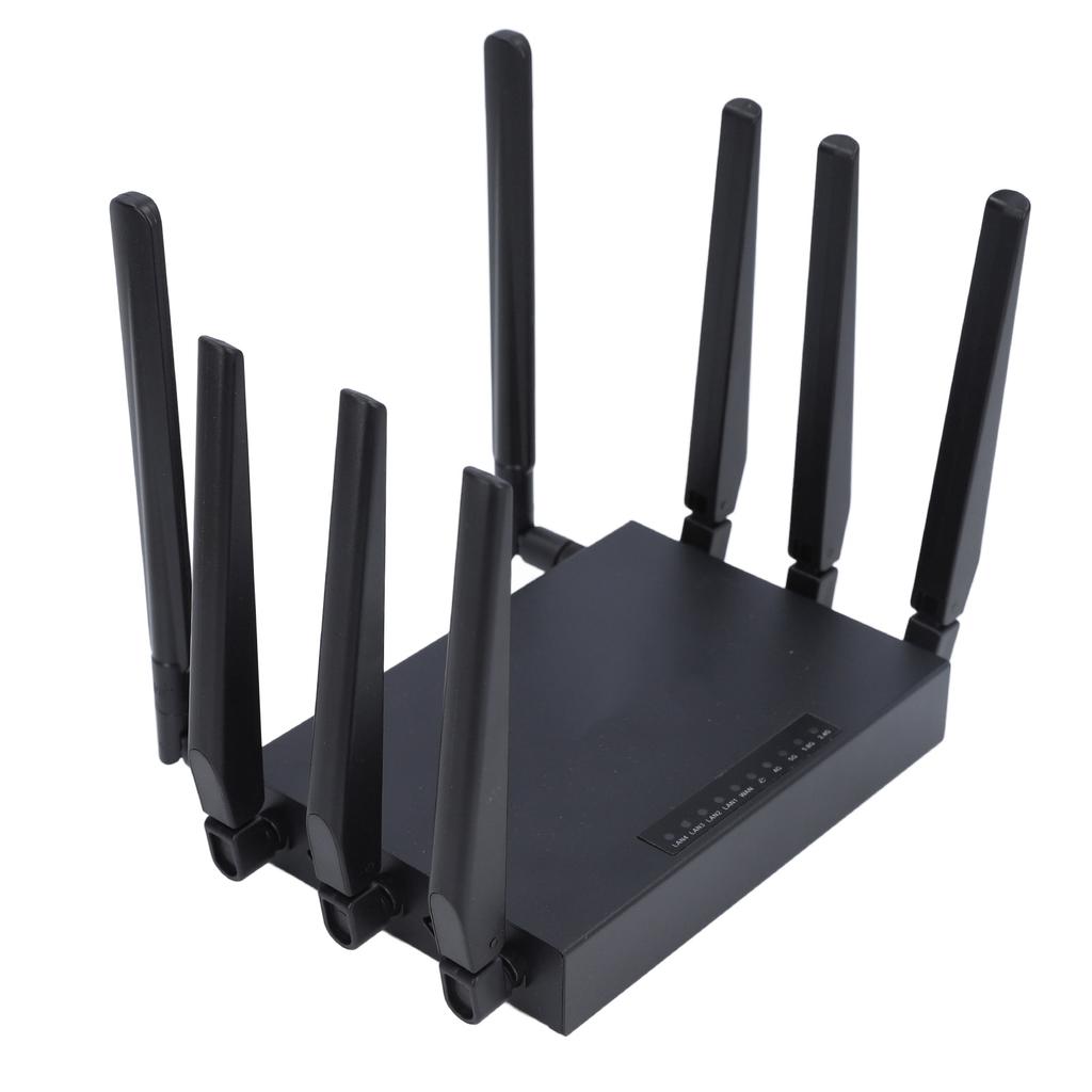 5G WiFi 6 Router Heat Dissipation 8 Antennas 5G CPE Router Dual Band WiFi Gigabit Plug and Play Multiple Sharing for RV Travel