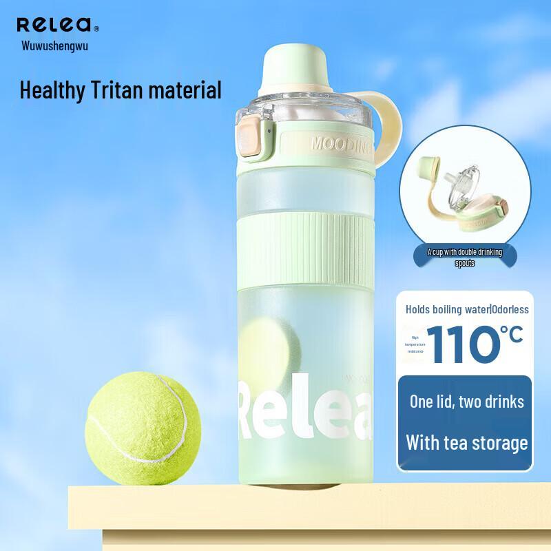 RELEA Tritan Dual-Use Sports Water Bottle