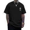 Men's Graphic Tees Vintage Oversize T Shirts Poker Ace of Spades Shirt Streetwear Rapper Casual Tee Top