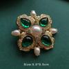 Colorful Baroque Pearl Gem Enamel Brooch Pin