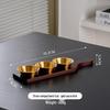 Wooden Base 3-Compartment Condiment Dish