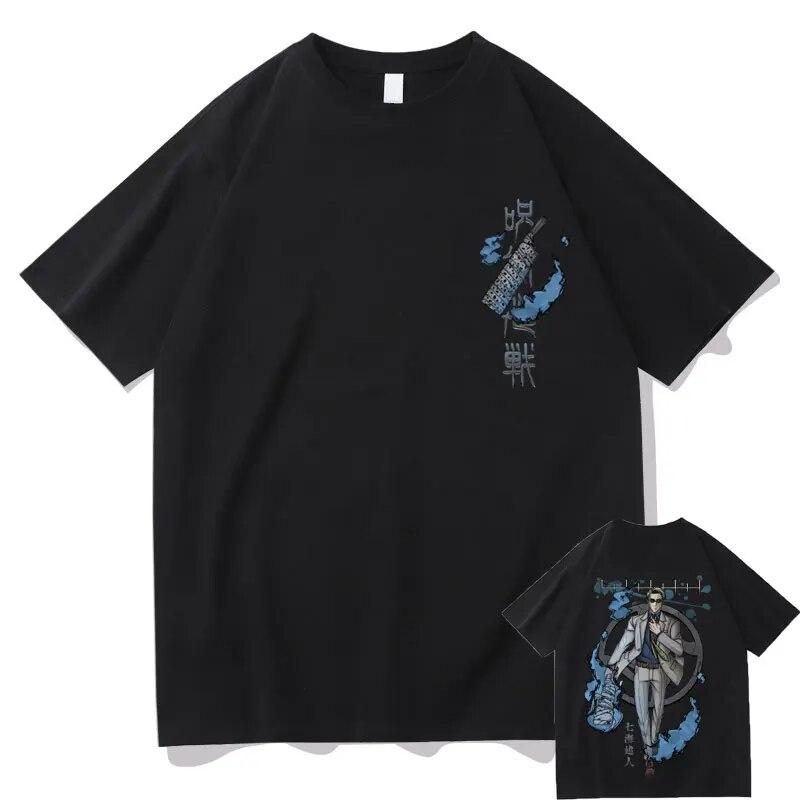 Japanese Anime Jujutsu Kaisen Nanami Kento Graphic Tshirt Unisex Vintage Manga T-shirt Short Sleeve Unisex Hip Hop Oversized Tees