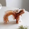 Durable Foam Christmas Squirrel Ornament Party Hanging Decoration For Homes Office Party Holiday Decorative Accent