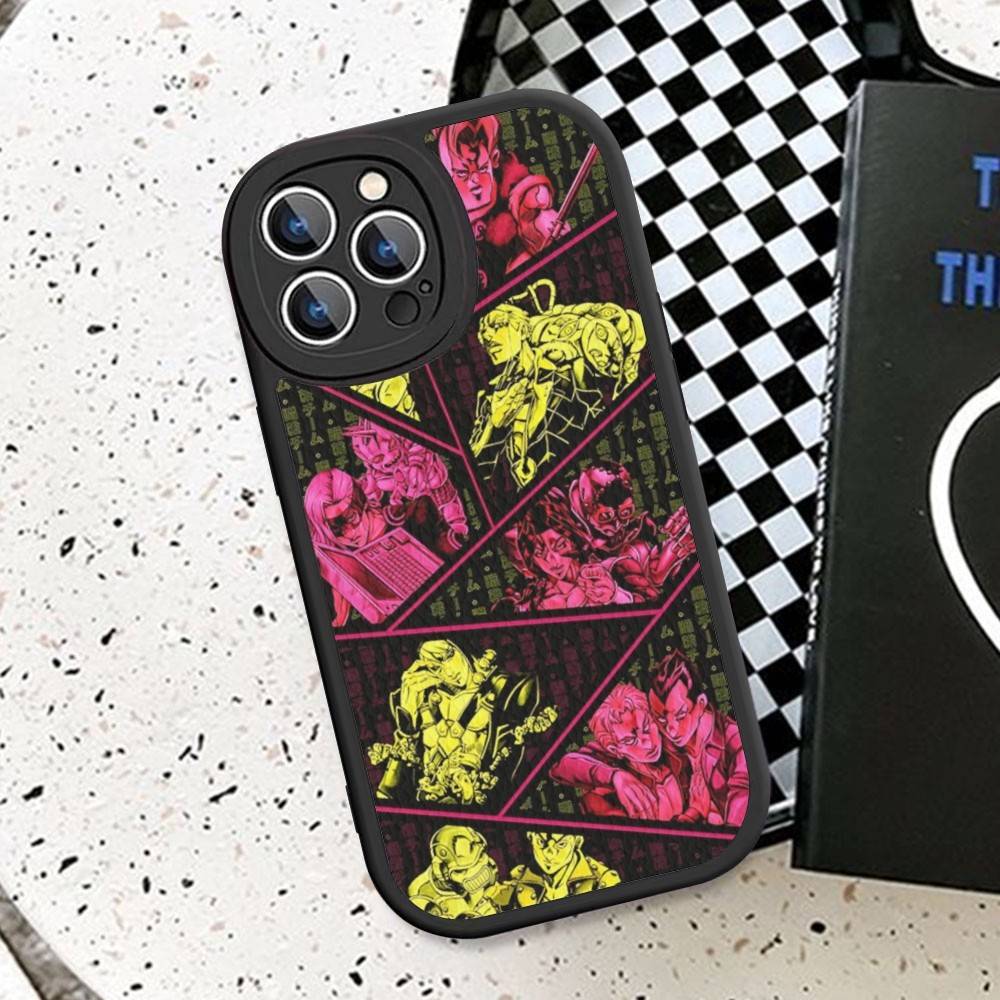 Anime J-JoJo Klassisch B-Bizarre A-Abenteuer Handyhülle Für IPhone 16 15 14 11 12 13 Pro Max Plus Rückseite Lederhülle