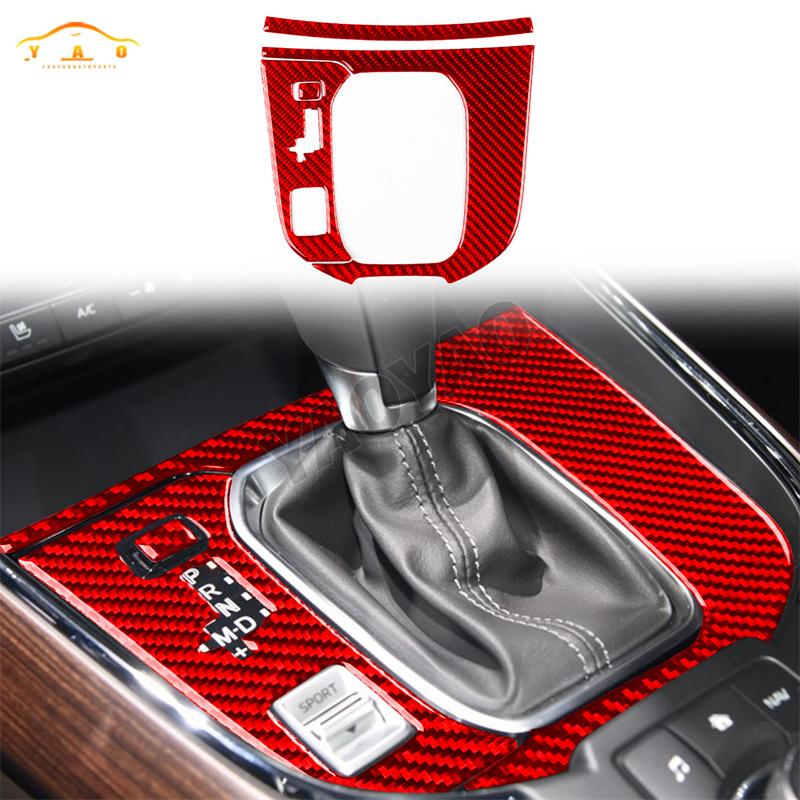 Carbon Fiber For Mazda CX-9 2016-2023 Car Central Control Knob Button Decorative Frame Cover Trim Sticker