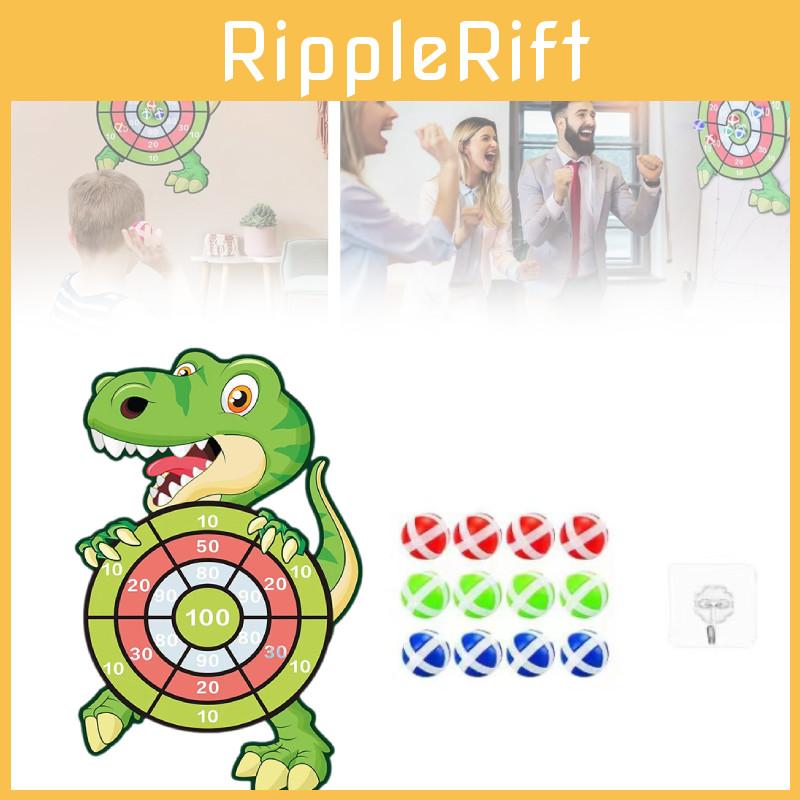 Dinosaur Dart Board Set Kids Toys Age 3 To 12 Year Old 12 Sticky Gifts Balls