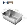 ZISIZ Stainless Steel Square Tray