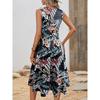 Women's Summer Sleeveless Dress Button Down   Casual Midi Sundress