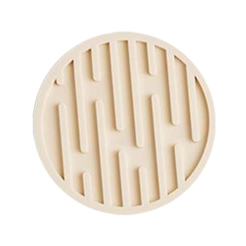Silent Coasters Silicone Tea Cup Mat Striped Draining Version