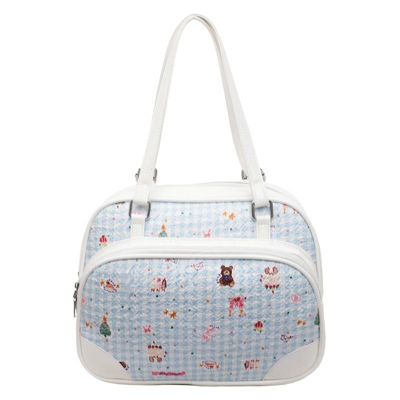 Lässige Achseltasche Damen neue Cartoon-Umhängetasche große Kapazität Messenger Bag Pendler-Tragetasche