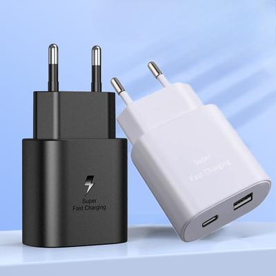 Samsung S24 Hızlı Şarj Avrupa Standardı A+C Port Cep Telefonu Şarj Cihazı Note20/S21 PD25W Şarj Başlığı için uygundur