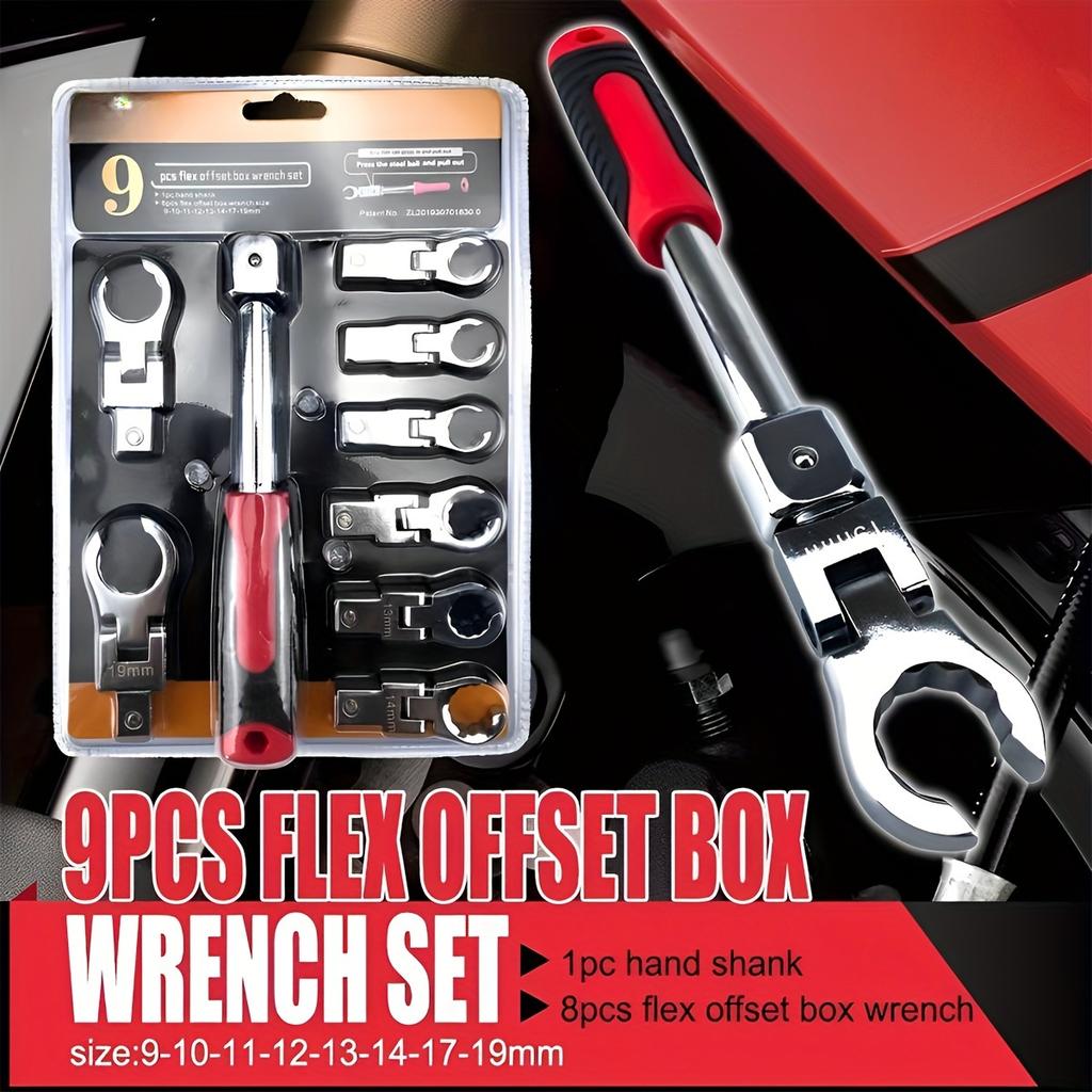 A set of wrenches, detachable YouTube wrenches, replaceable head opening wrenches, suitable for maintenance of bicycles, automobiles, machinery,