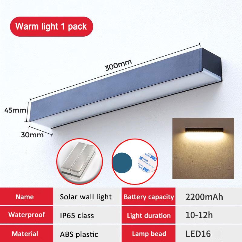 Magnetic IP65 Waterproof Wall Lamp Induction Solar Sconce Magnetic Solar Wall Light Courtyard Garden Decorative Lighting 16LED