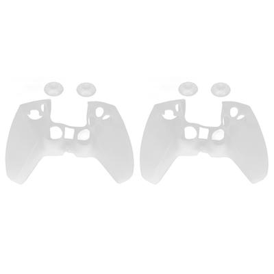2Pcs Silikon Schutzhülle Fall Ergonomische Weiche Verhindern Verrutschen Staubdicht Griff Hülse für PS5