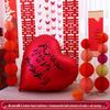 Extra Large Heart Balloon Honeymoon & Wedding Decoration Set
