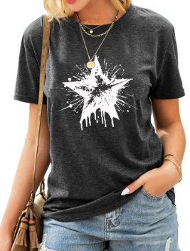 New Summer Short Sleeve Men's D Letter Halloween Theme Digital Printing T-Shirt Men