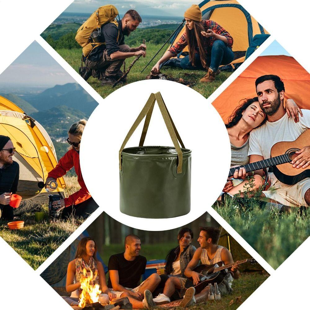 Carrying Collapsible Bucket Portable Travel Carrying Bucket New Fishing Bucket Camping
