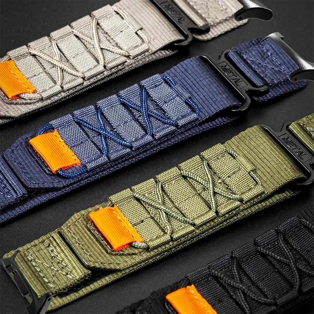 Nylonový smyčkový řemínek pro Samsung Galaxy Watch 8 40mm 44mm 8Classic 46mm Sportovní náramek pro Galaxy Watch Ultra 2025 47mm Náramek