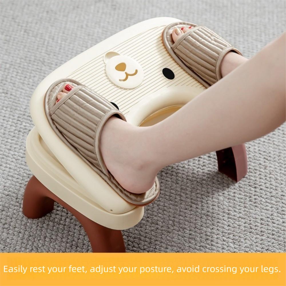 Foldable Bathroom Foot Stool Ergonomic Toilet Seat Universal Under Desk Footrest  Home