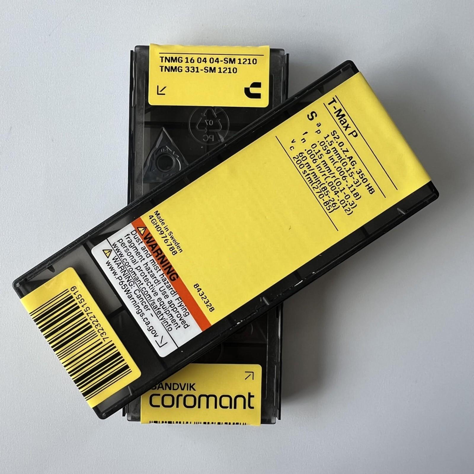 

SANDVIK / TNMG160404-SM 1210 / Original Swedish hard alloy blade 10 Pcs