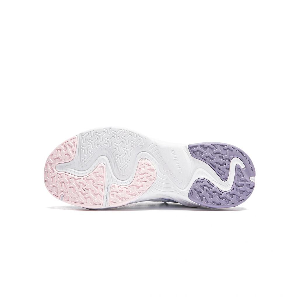 Li Ning Kids Sports Lifestyle Synthetic Leather Fabric Fashion Simple Comfortable Aesthetic Low-Top Casual Shoes Men casual shoes YKCU140-2