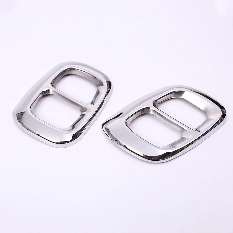 2pcs Stainless Steel Chrome For Mercedes Benz GLA Class X156 Car Exhaust Output Tail CoverTrim For Infiniti Q30 QX30