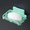 Suction Cup Wall-Mounted Soap Rack: Punch-Free, Creative Drain Design, No Water Accumulation, Home Storage Solution