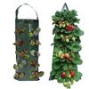 Hanging Plant Grow Bag Strawberry Flower Vertical Grow Bag Garden Plant Container Pe Seedling Nursery Bag Planter Accessories