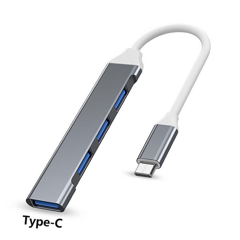 

Концентратор USB C 3.0 Type C 3.1 4 порта Мультиразветвитель Адаптер OTG для ПК as the picture