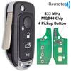 Great 2ADPXFI5AM433TX MQB48/4A Chip 433MHz SIP22 Flip Car Remote Control Key For Fiat 500X Egea Tipo Toro Crono 2016 2017 2018